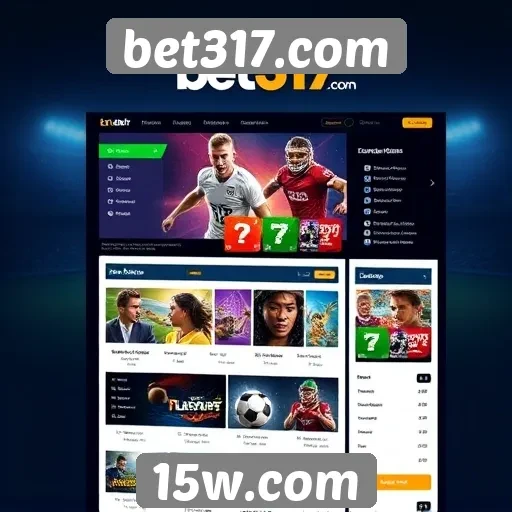 Análise da interface do usuário no site bet317.com